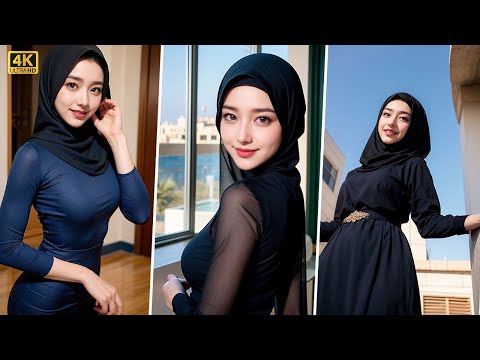 Muslim Chinese Girl in Hijab | AI ART GIRL | Girlfriend-79