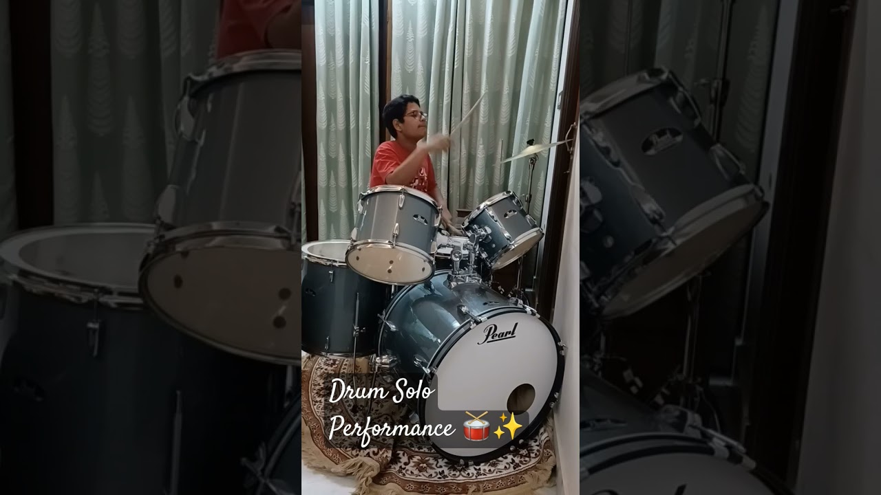 My Drum Solo 🥁✨️ #shorts #drums  #music #drumsolo #musician #youtube #trending  #drummer #ytshort#yt