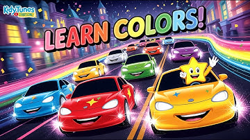 Learn Colors, Red, Blue, Yellow & More  | Starry Cars 3D Animation  | Preschool Learning Song
