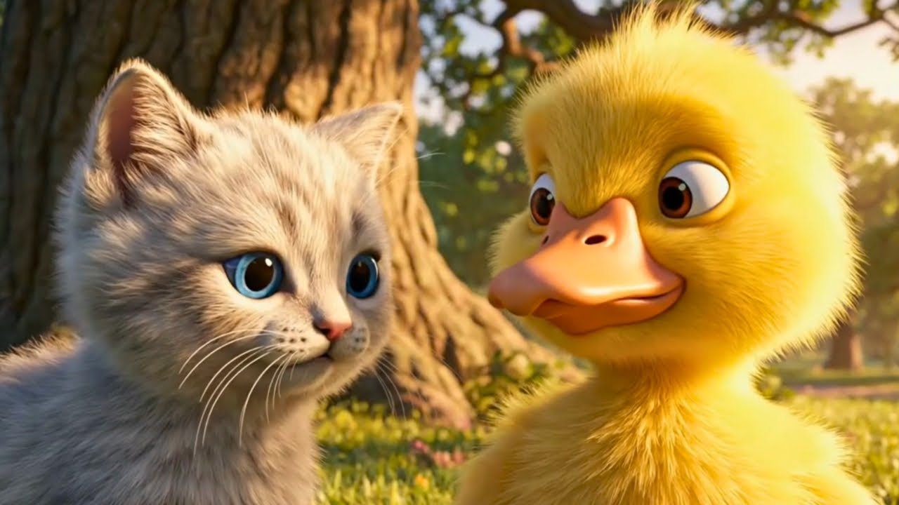 Baby Animal Band Adventure | Duckie Elephant & Bear Cartoon