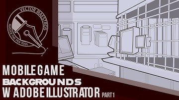 Mobile Game Backgrounds w Adobe Illustrator Part 1.