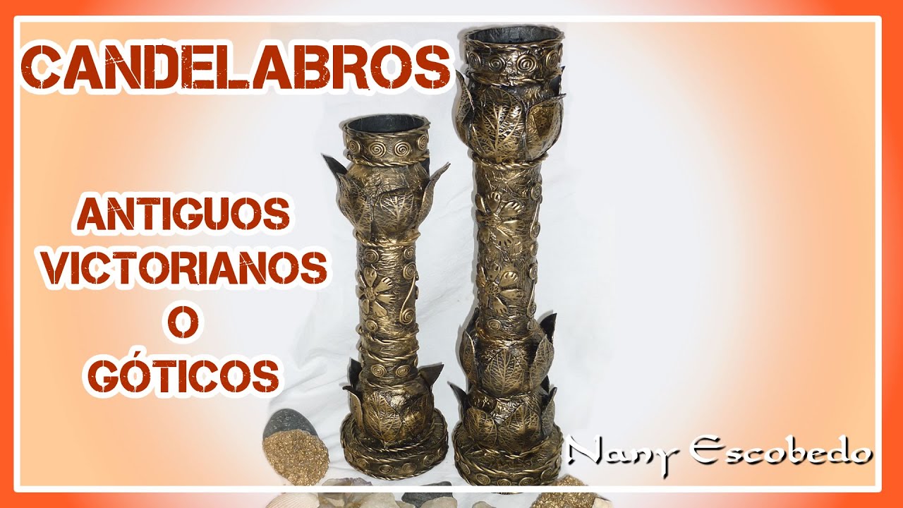 CANDELABROS ANTIGUOS ESTILO VICTORIANO O GÓTICOS