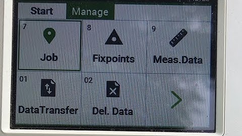 how to create a new job in total station leica ts07 | leica ts07 main job kaise banaye