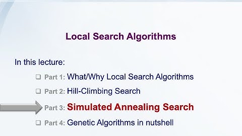 Simulated Annealing Local Search Algorithm (P3/4)