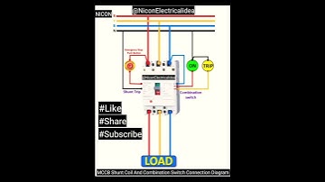 MCCB#SHUNT#COIL#AND#COMBINATION#SWITCH#CONNECTION#DIAGRAM#LIKE#SHARE#SUBSCRIBE