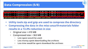 [Excerpts] Data Encoding: Student Query on Benefits of Data Compression