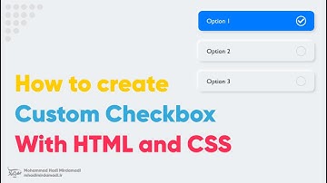 Custom Checkbox with HTML and CSS  | چگونه یک چک باکس سفارشی درست کنیم