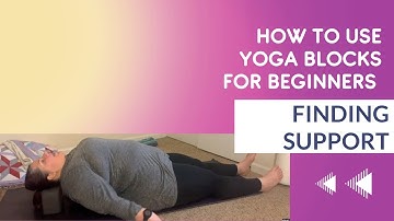 How to use a yoga block in a squat, triangle and chair poses (2 minutes, subtitled)