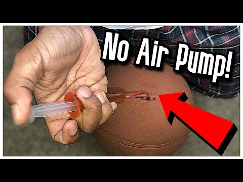 Video: How to pump up a ball without a needle in artisanal conditions