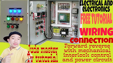 Forward reverse mechanical interlock motor control & power circuit wiring /Jude master TV tutorial