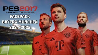 PES 2017 NEW FACEPACK BAYERN MUNCHEN 2024/2025 AIO