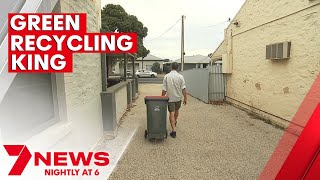 Adelaide man avoids taking out rubbish bins for more than three years with recycling tips | 7NEWS