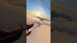 Cloud Surfing #aviation #flying #aerobatics #airplane #sunset