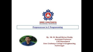 Commonly used Preprocessor commands in C by Murali Mohan Reddy Muchanthala