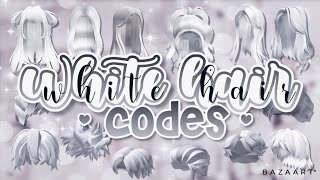 Long Short White Hair Codes Links Roblox Bloxburg Youtube - roblox white hair catalog