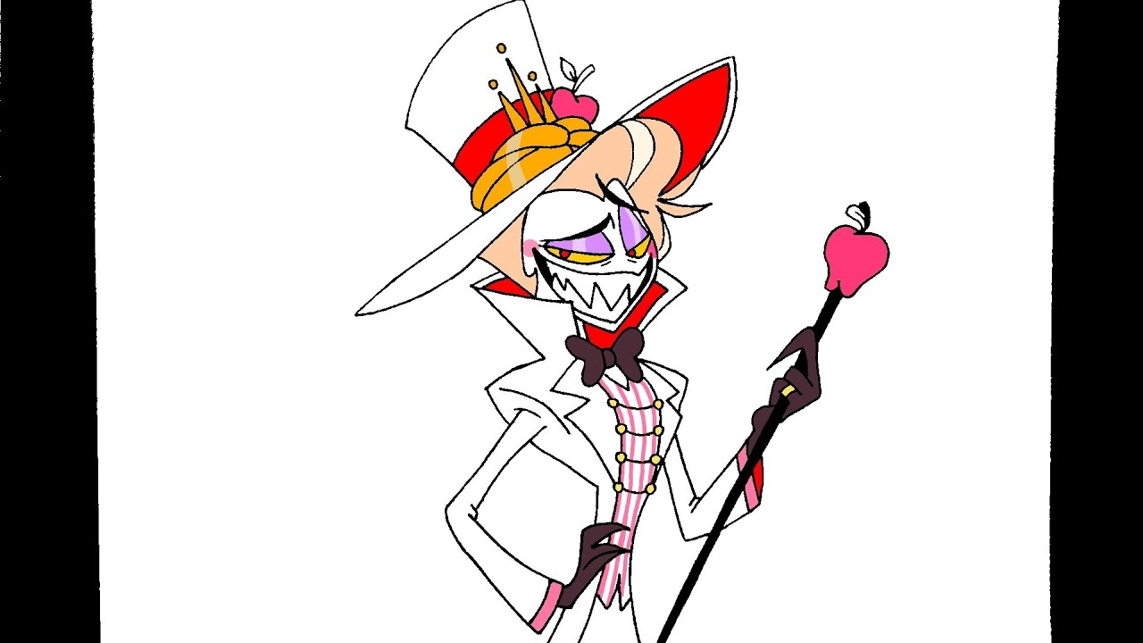 How To Draw Lucifer Morningstar Hazbin Hotel - YouTube
