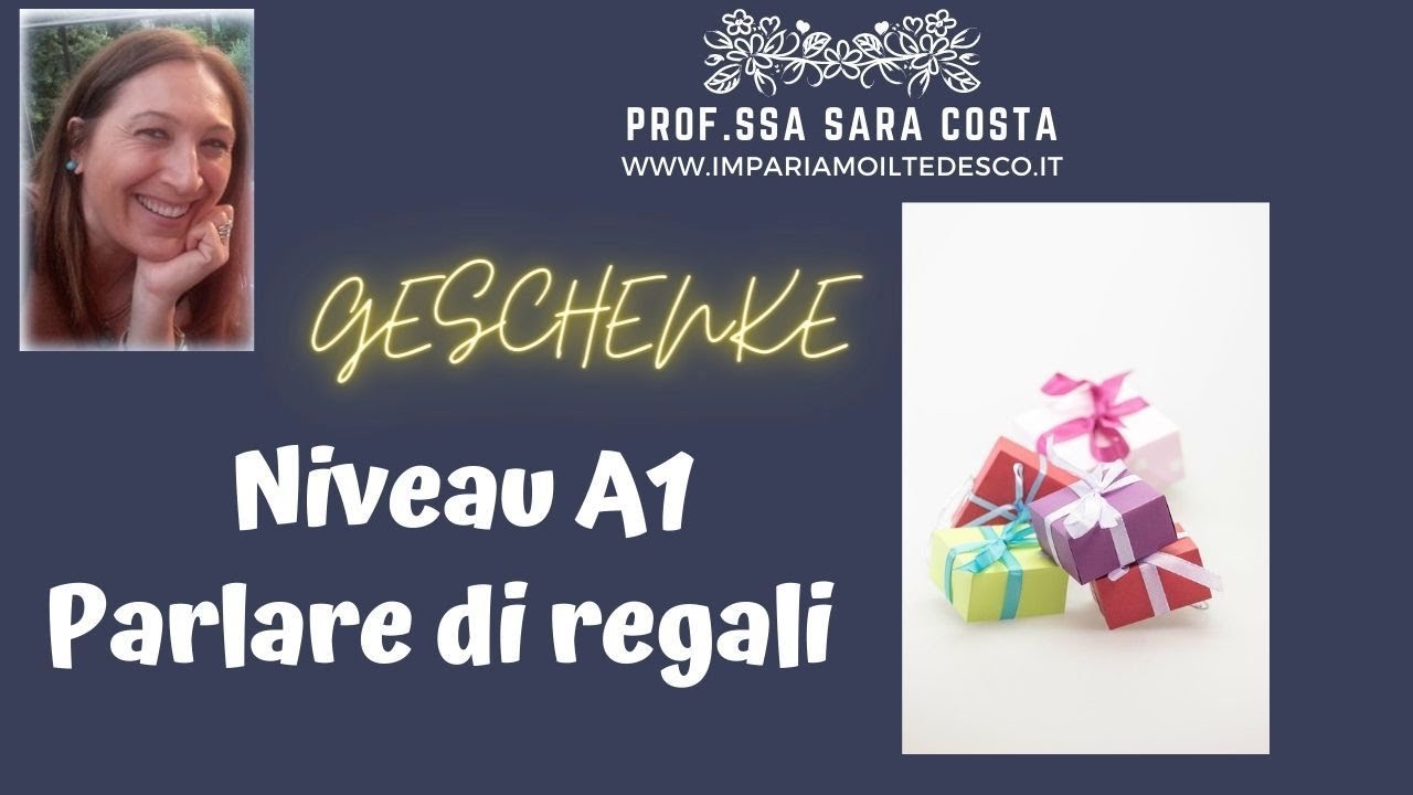 Tedesco - Lezione K05GG: Über Geschenke sprechen