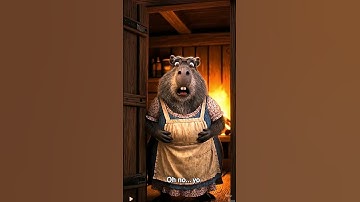 Little Red Capybara vs Sly Wolf! 🐾✨ | Short Story