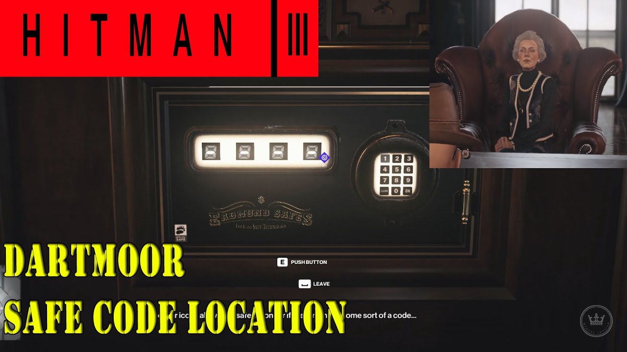 Hitman 3 - Find The Case File ( Dartmoor Safe Code Location ) - How To Open The Case File Safe