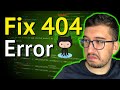 Fix 404 error on your Github Pages website