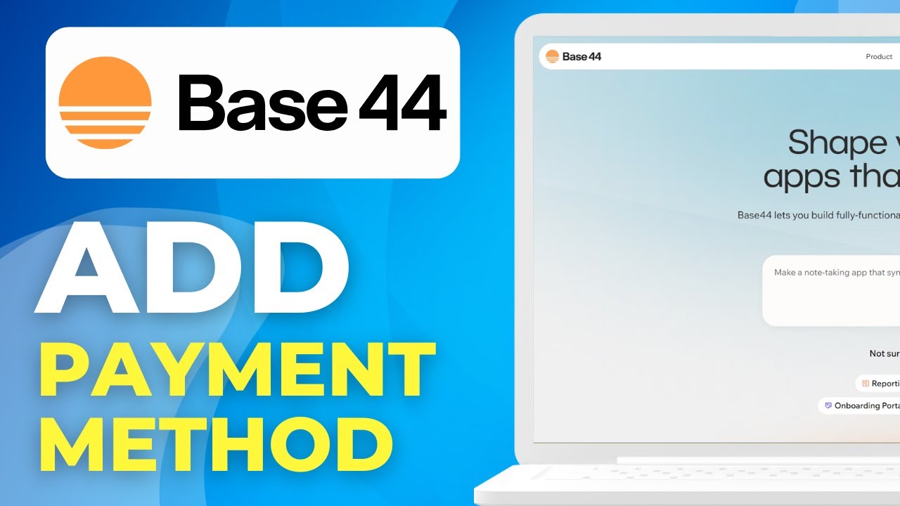How To Add Payment Method On Base44 - YouTube