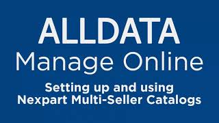Setting up NEXPART Multi Seller catalogs