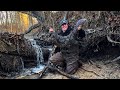 How to set a beaver trap with long chains