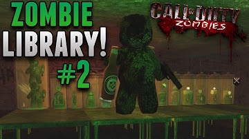 Custom Zombies - "ZOMBIE LIBRARY" PART 2 "THE MLG CLUTCH!" (CoD WaW Custom Zombies)
