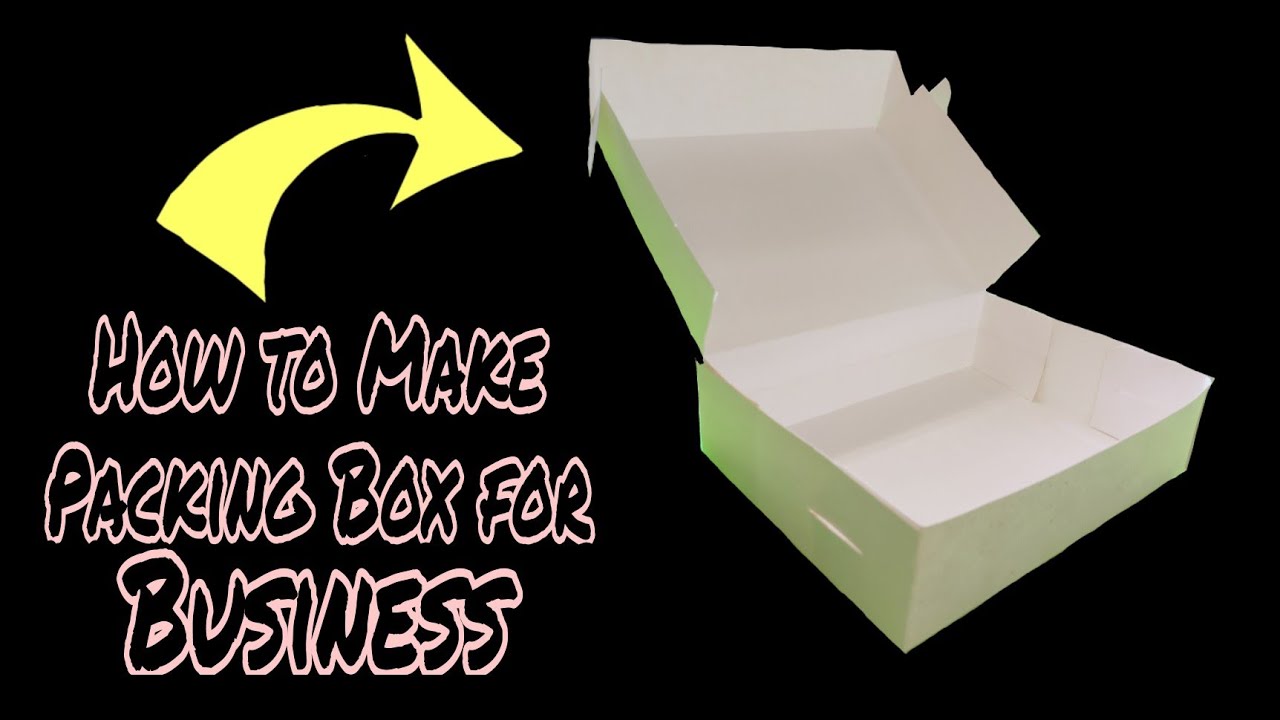 How to make a packing box for Business products Diy (food packing box)  handmade - YouTube