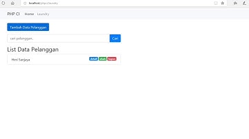 Sistem Aplikasi Laundry Yang Simpel Dan Mudah Dengan Model CRUD