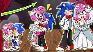 Sonic and Amy Love Story - Baby Sonic Loves Baby Baby Amy - Sonic Animation