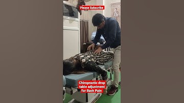 Chiropractic drop table adjustment for Back Pain #shorts #shortvideo #health