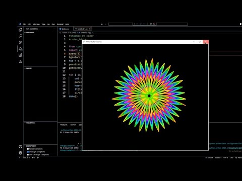 python graphics design turtle amazing video 😍 | beautiful design turtle ...
