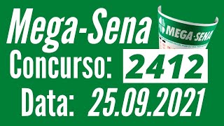 Resultado Mega-Sena 2412