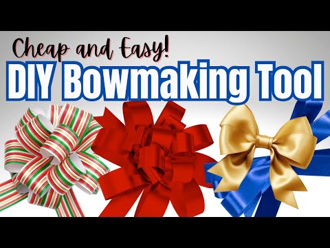 Easy Bow Maker  Dollar Tree Bow Maker for Easy Wreath Bows 