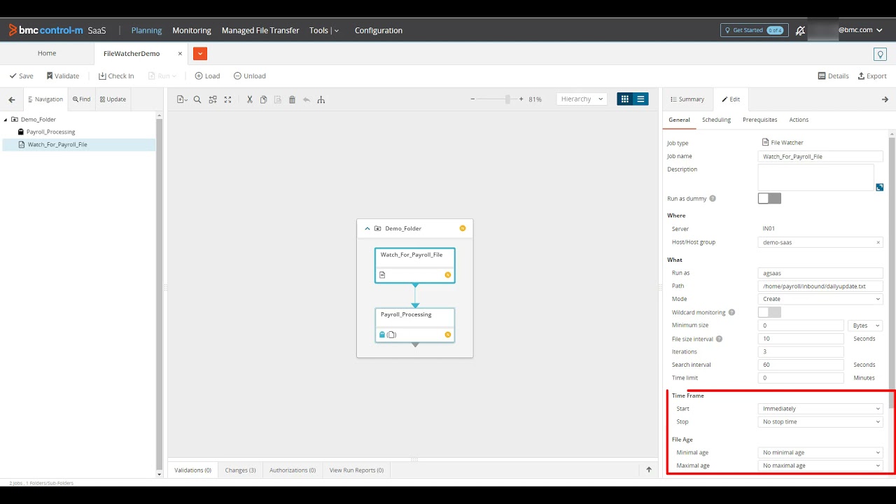 BMC Helix ControlM Working with the Agent File Watcher YouTube