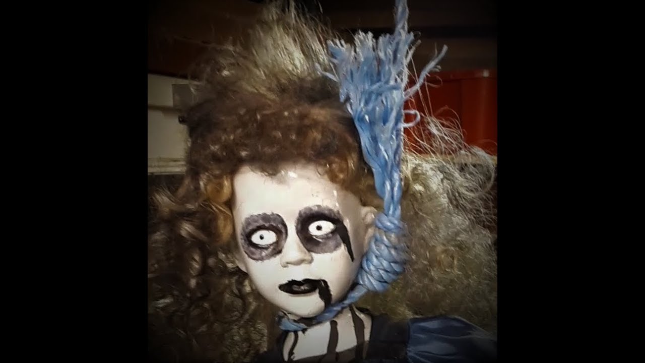 DIY Zombie doll hanging on noose prop YouTube