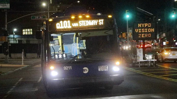 MTA Bus Company: 2024 Novabus LFS #9211 on the Q101 at Northern Blvd and 31st Street / 39th Avenue