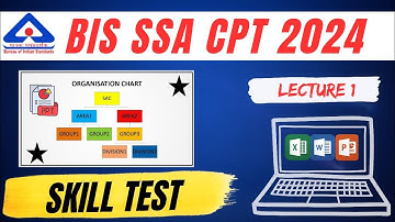 BIS SSA Computer proficiency test 2024 | BIS SKILL TEST | CPT TEST