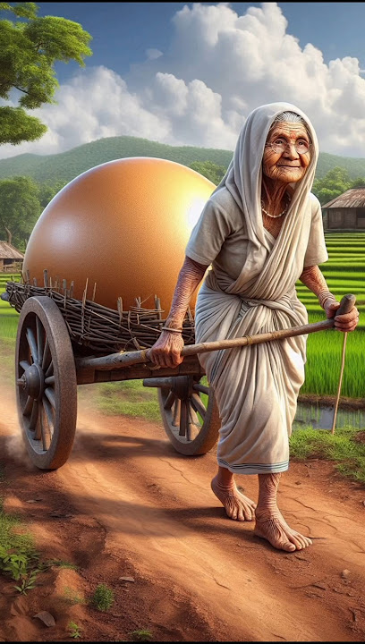गरीब दादी और अंडे देने वाली मुर्गी 😭 #ai #hen #farmer #shorts