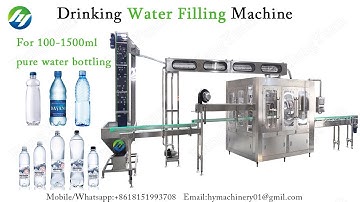 Rotary Rinsing Filling Capping 3 in 1 Mono Block Machine for Drinking Water Filler