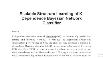 Scalable Structure Learning of K Dependence Bayesian Network Classifier