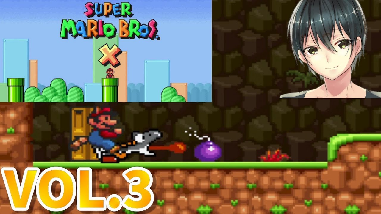 スーパーマリオブラザーズX】謎の黒ヨッシーとクッパ専用クラウン vol