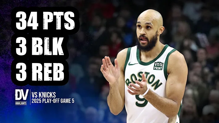 Derrick White vs Knicks 34 pts 3 blk 3 reb | May 14, 2025 | Playoffs