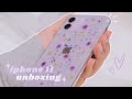 iphone 11 💜 + 🦄 emoji engraved airpods ⁄⁄ unboxing & setup 📦📱✨