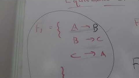Equivalence of functional dependencies