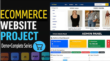 Ecommerce Website Project in HTML, CSS, JavaScript & PHP | Full Demo (User + Admin Panel)
