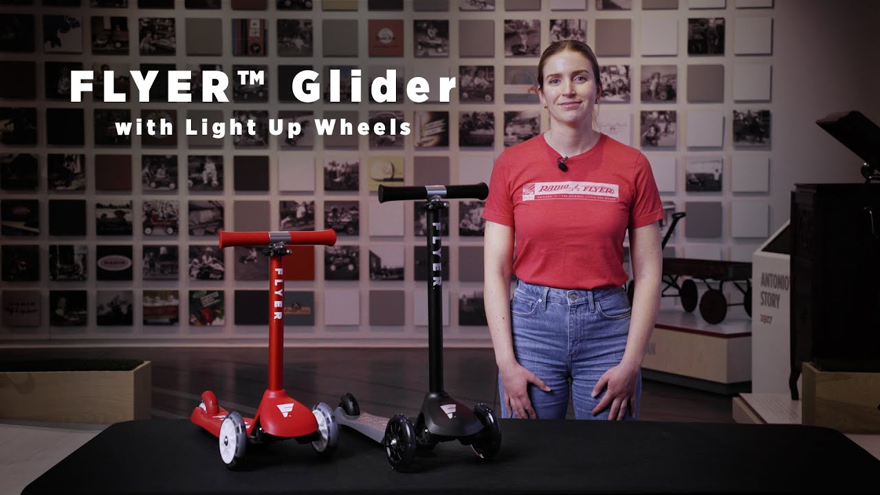 Radio Flyer Flyer Glider Jr. Kleinkind-Roller – 3-Rad Scooter Für Kinder Von 2-5 Jahren, Höhenverstellbar