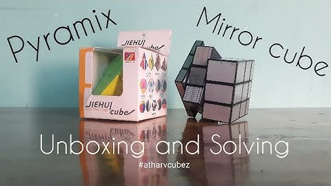 Unboxing JIEHUI pyramix cube | Solving the pyramix and mirror cube | Atharv Cubez