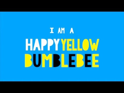 Happy Yellow Bumblebee moving type